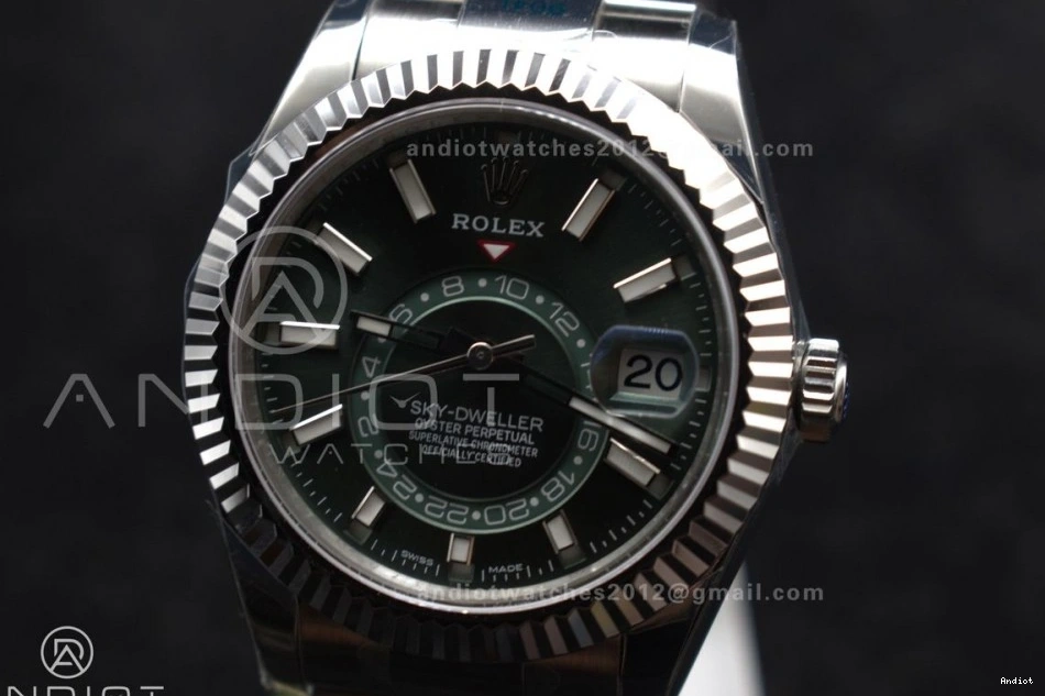 SS Green Sky-Dweller 1:1 ZF Bracelet Dial on SS Best 904L Edition A2824 326934 0216